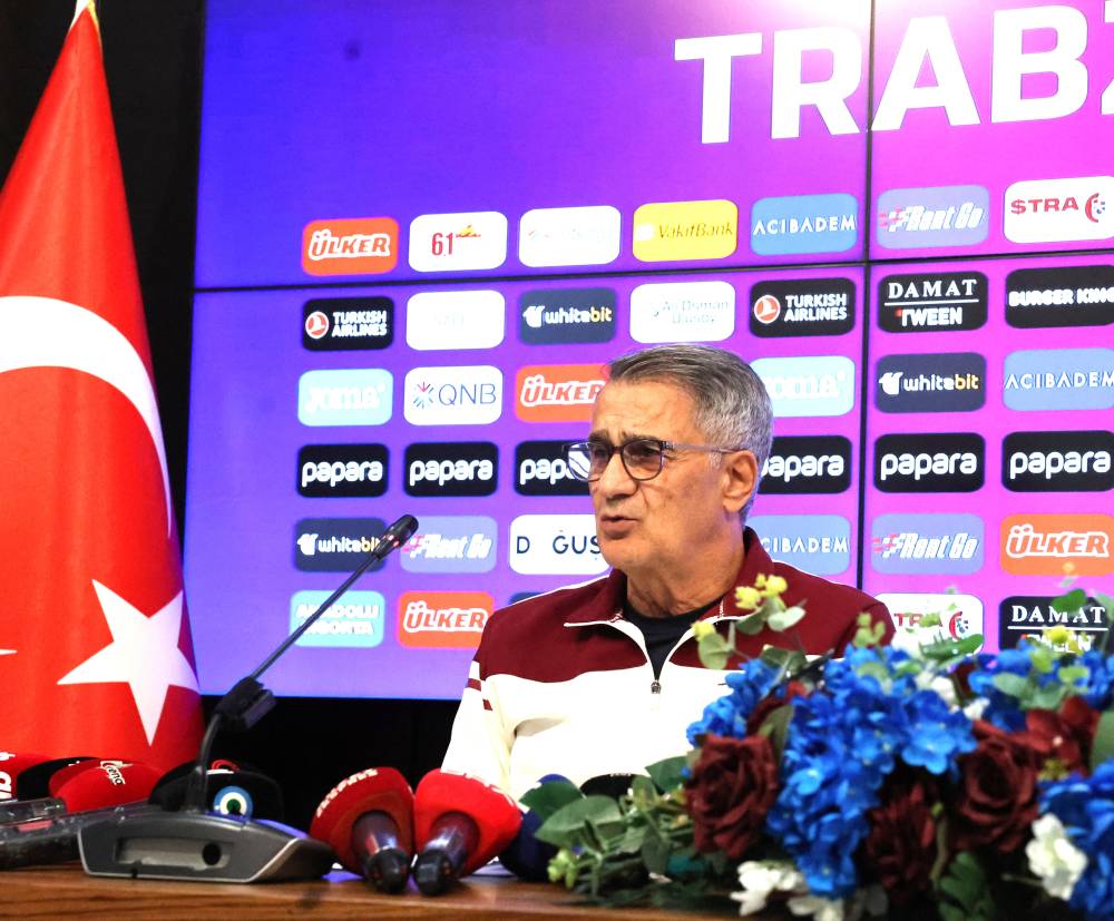 Trabzonspor Teknik Direktörü Şenol Güneş: Ligde hedefimiz ilk 5’i tekrar yakalamak