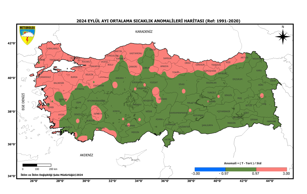 53 yılın en sıcak 7'nci eylül ayı