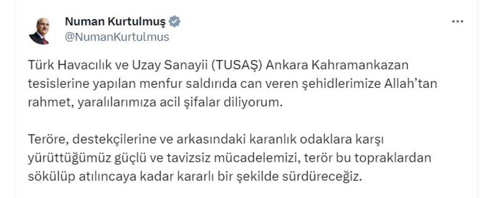 TUSAŞ'a terör saldırısı; 3 şehit, 14 yaralı