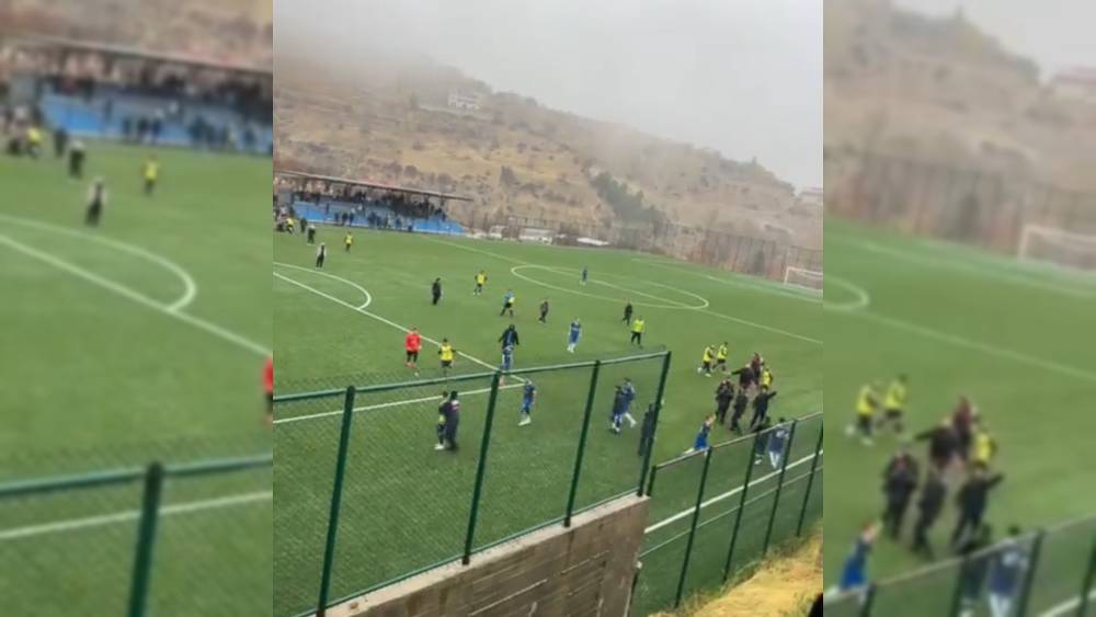 Amatör maçta kavga çıktı, 1 futbolcu yaralandı