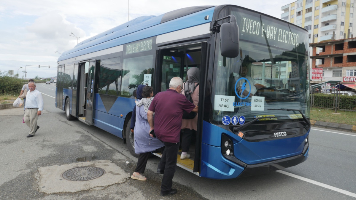 Trabzon Büyükşehir Belediyesi elektrikli otobüslerine tam not