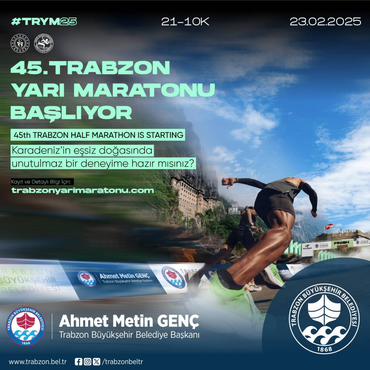 TRABZON YARI MARATONU İÇİN GERİ SAYIM SÜRÜYOR