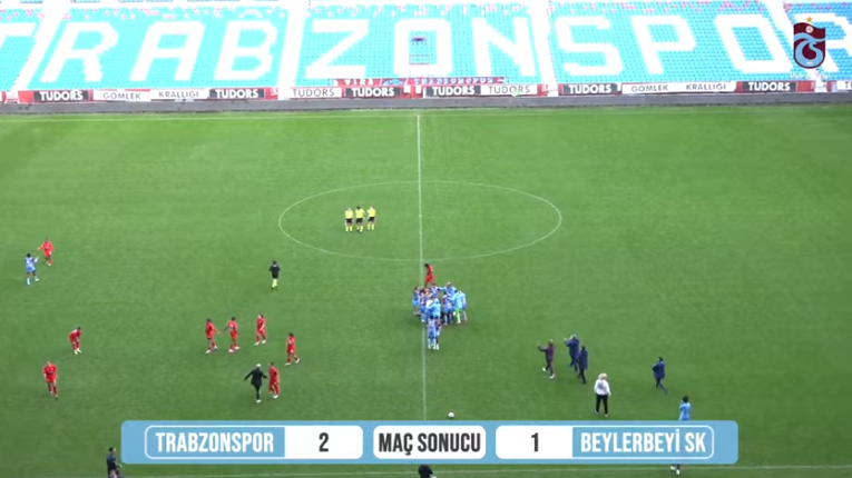 Trabzonspor, Beylerbeyi Spor Kulübü'nü 2-1 mağlup etti