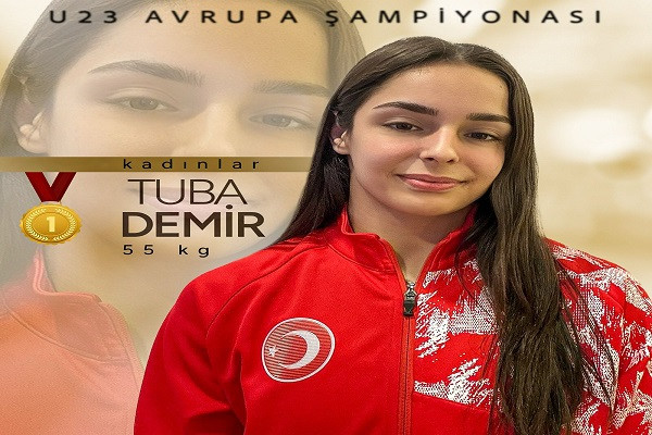 Tuba Demir, U23 Avrupa Güreş Şampiyonası'nda altın madalya kazandı